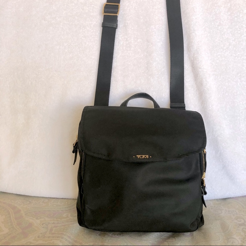 Old school Tumi Troy with front flap